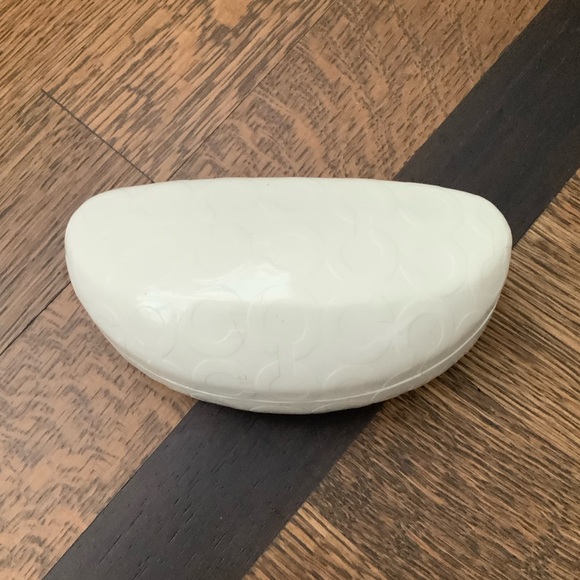 COACH Hardshell White Monogram CC Sunglasses Eyeglasses Protective Case - Picture 11 of 14